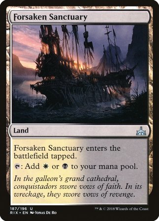 Forsaken Sanctuary [Rivals of Ixalan] | Exor Games New Glasgow