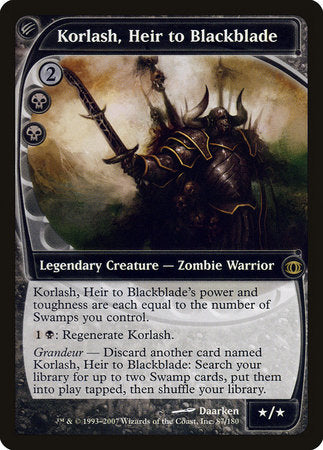 Korlash, Heir to Blackblade [Future Sight] | Exor Games New Glasgow
