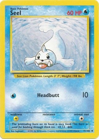 Seel (41/102) [Base Set Unlimited] | Exor Games New Glasgow