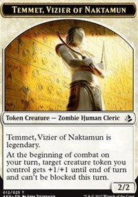 Temmet, Vizier of Naktamun // Zombie Token [Amonkhet Tokens] | Exor Games New Glasgow