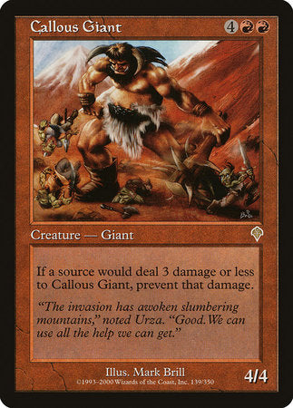 Callous Giant [Invasion] | Exor Games New Glasgow