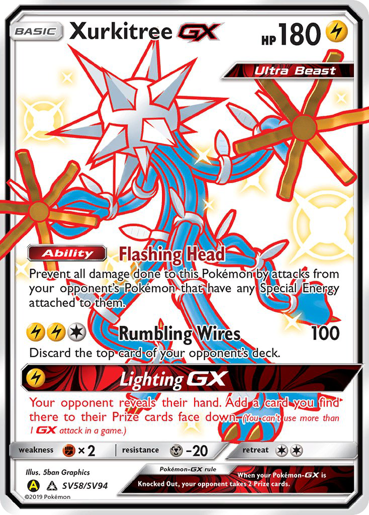 Xurkitree GX (SV58/SV94) [Sun & Moon: Hidden Fates - Shiny Vault] | Exor Games New Glasgow