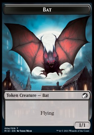 Bat Token [Innistrad: Midnight Hunt Tokens] | Exor Games New Glasgow