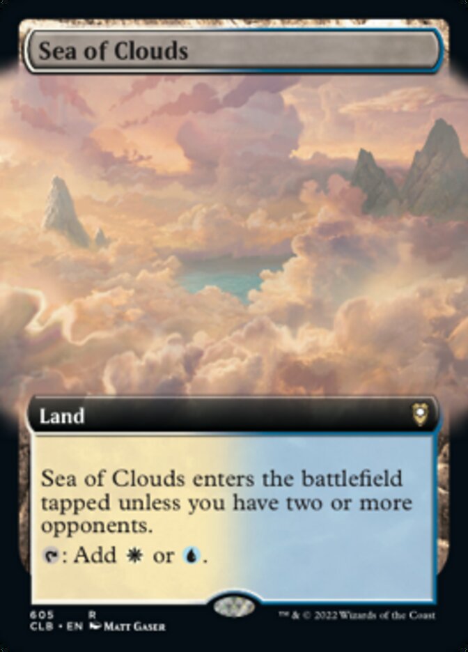Sea of Clouds (Extended Art) [Commander Legends: Battle for Baldur's Gate] | Exor Games New Glasgow