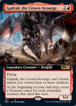 Gadrak, the Crown-Scourge (Extended Art) [Core Set 2021] | Exor Games New Glasgow