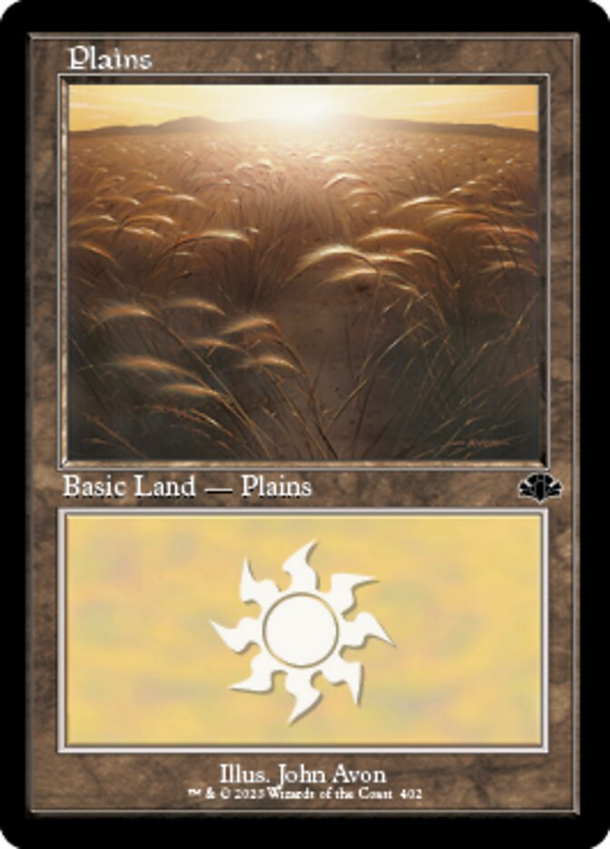 Plains (402) (Retro) [Dominaria Remastered] | Exor Games New Glasgow