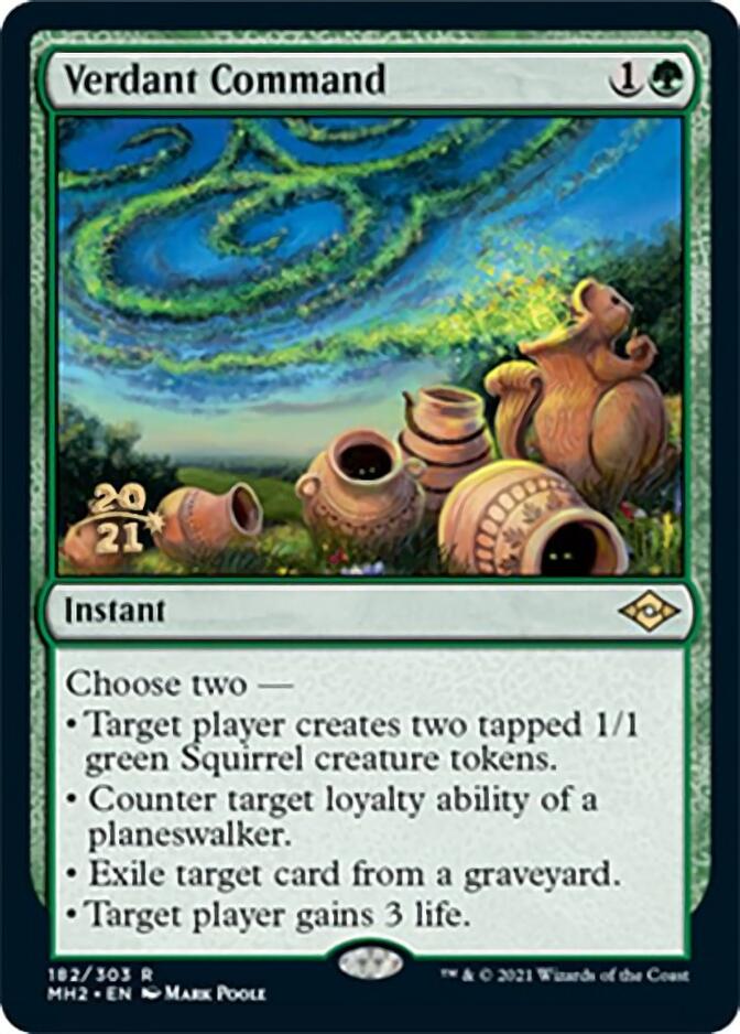 Verdant Command [Modern Horizons 2 Prerelease Promos] | Exor Games New Glasgow