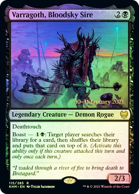 Varragoth, Bloodsky Sire  [Kaldheim Prerelease Promos] | Exor Games New Glasgow