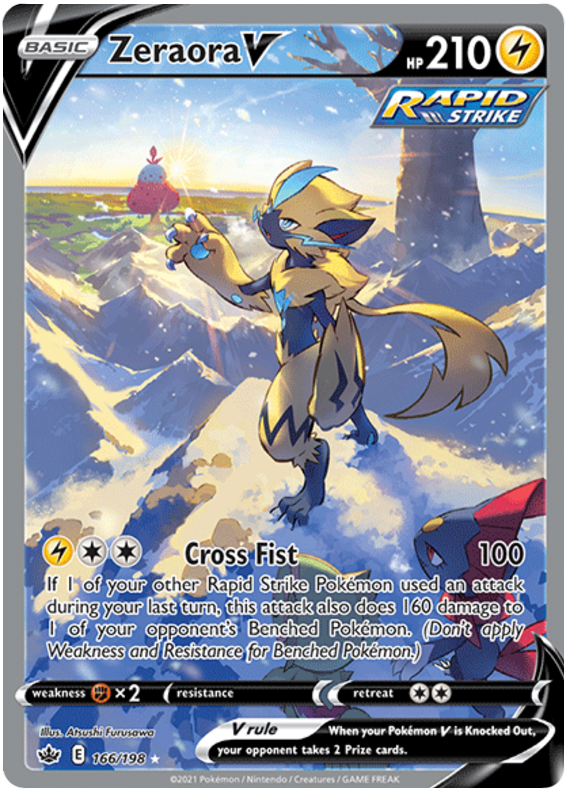 Zeraora V (166/198) [Sword & Shield: Chilling Reign] | Exor Games New Glasgow