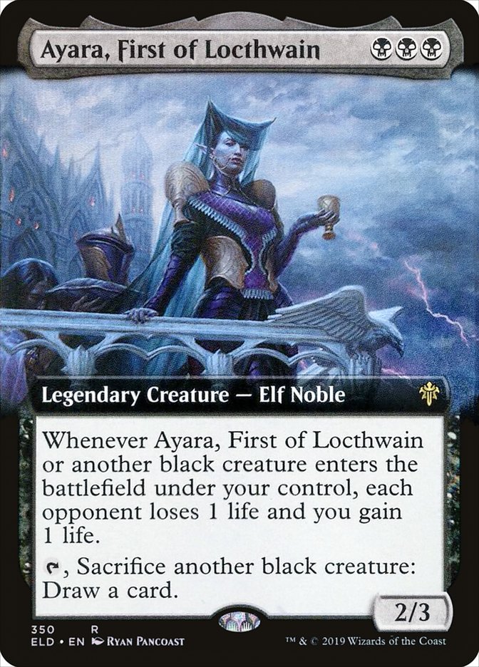 Ayara, First of Locthwain (Extended Art) [Throne of Eldraine] | Exor Games New Glasgow