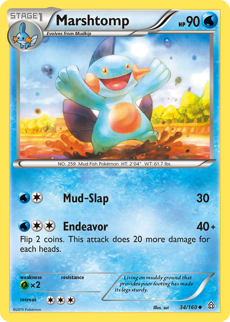 Marshtomp (34/160) [XY: Primal Clash] | Exor Games New Glasgow