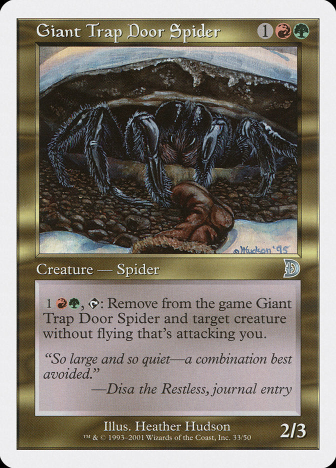 Giant Trap Door Spider [Deckmasters] | Exor Games New Glasgow