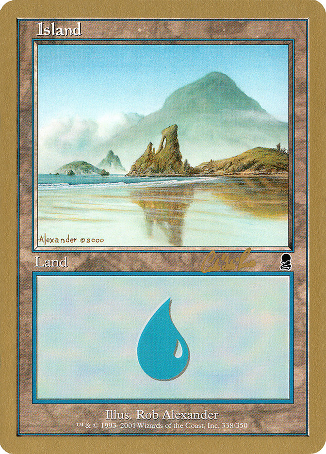 Island (cr338) (Carlos Romao) [World Championship Decks 2002] | Exor Games New Glasgow