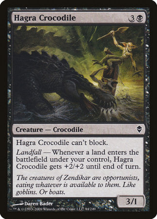 Hagra Crocodile [Zendikar] | Exor Games New Glasgow