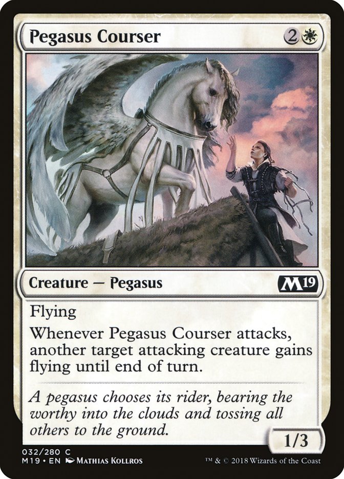 Pegasus Courser [Core Set 2019] | Exor Games New Glasgow