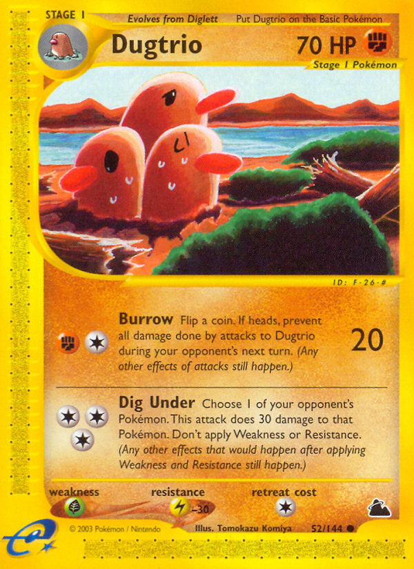 Dugtrio (52/144) [Skyridge] | Exor Games New Glasgow