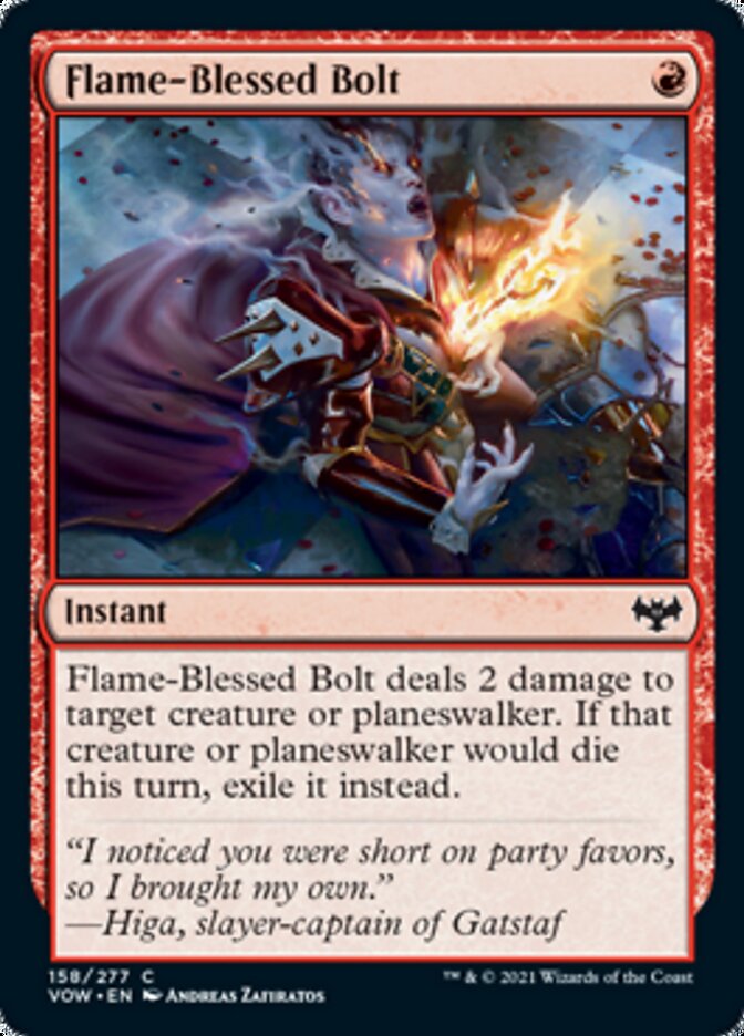 Flame-Blessed Bolt [Innistrad: Crimson Vow] | Exor Games New Glasgow