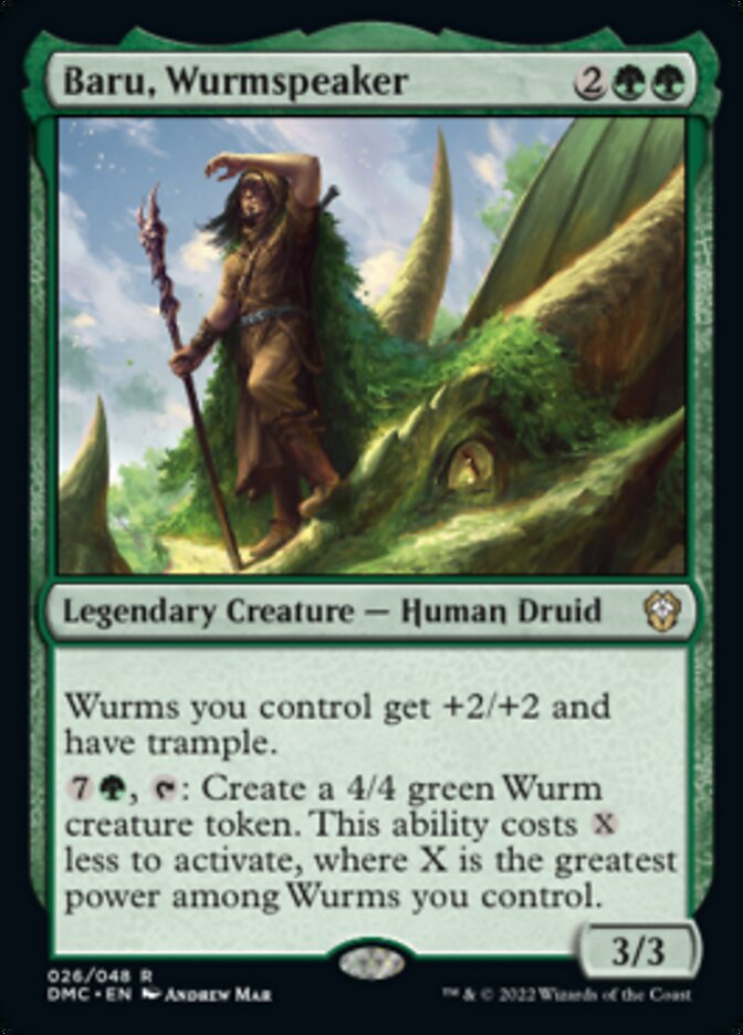 Baru, Wurmspeaker [Dominaria United Commander] | Exor Games New Glasgow