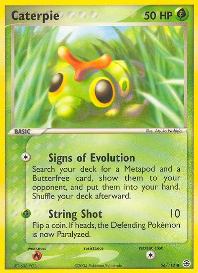 Caterpie (56/112) [EX: FireRed & LeafGreen] | Exor Games New Glasgow