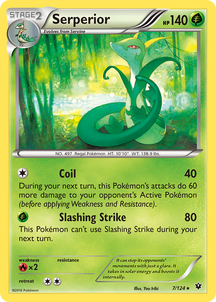 Serperior (7/124) [XY: Fates Collide] | Exor Games New Glasgow