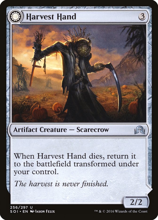 Harvest Hand // Scrounged Scythe [Shadows over Innistrad] | Exor Games New Glasgow