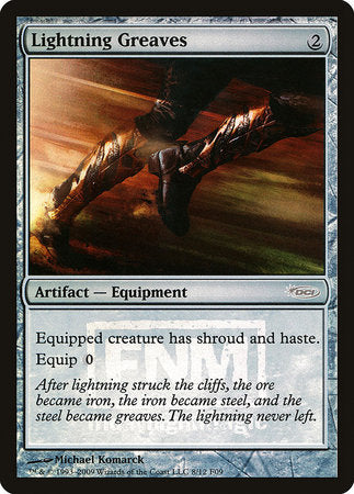 Lightning Greaves [Friday Night Magic 2009] | Exor Games New Glasgow