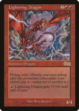 Lightning Dragon [Urza's Saga] | Exor Games New Glasgow