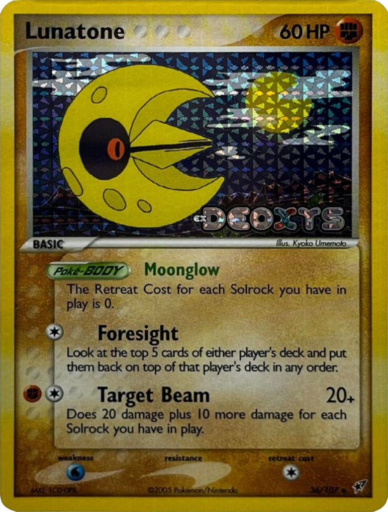 Lunatone (36/107) (Stamped) [EX: Deoxys] | Exor Games New Glasgow