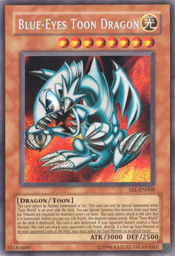 Blue-Eyes Toon Dragon [SRL-EN000] Secret Rare | Exor Games New Glasgow