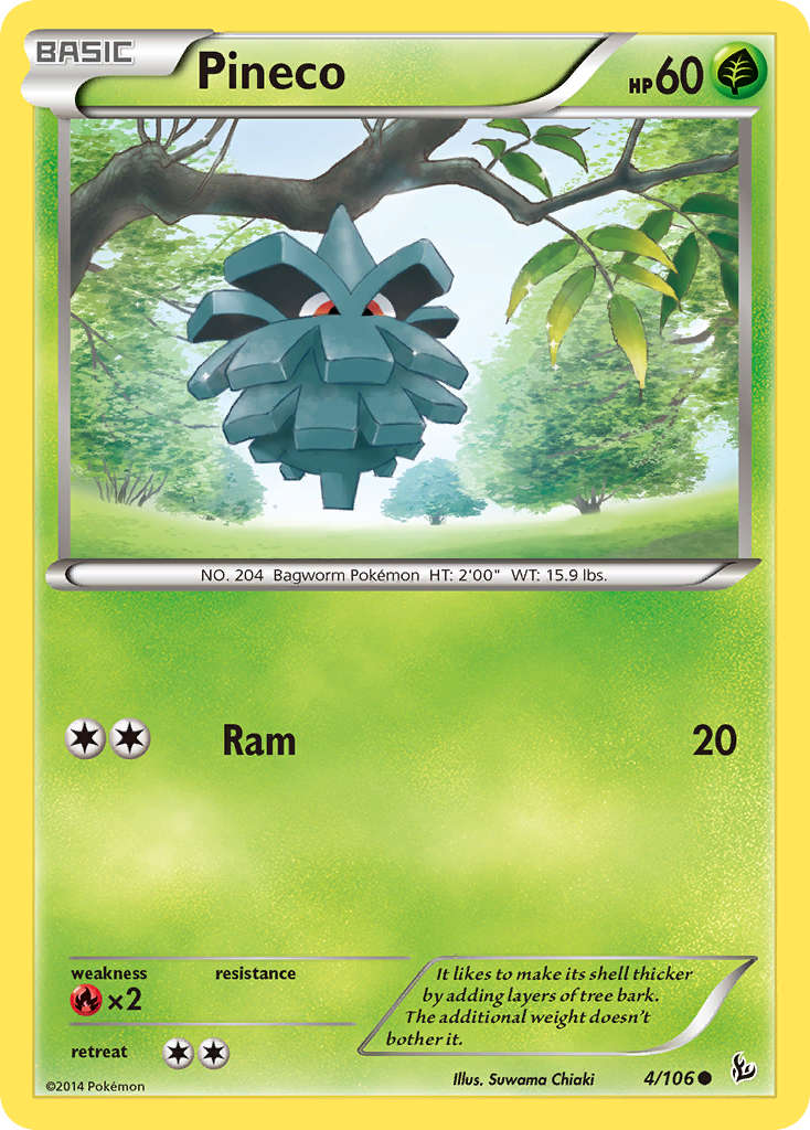 Pineco (4/106) [XY: Flashfire] | Exor Games New Glasgow