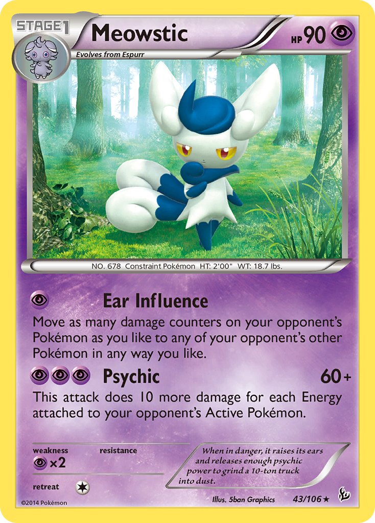 Meowstic (43/106) (Theme Deck Exclusive) [XY: Flashfire] | Exor Games New Glasgow