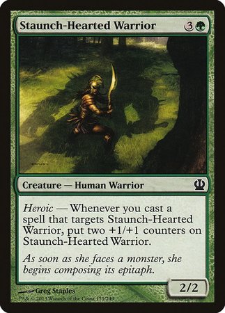 Staunch-Hearted Warrior [Theros] | Exor Games New Glasgow