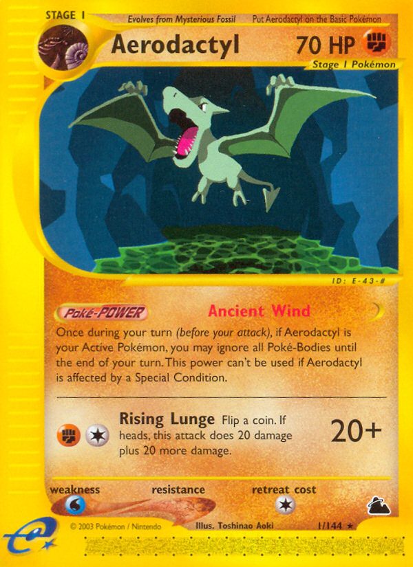 Aerodactyl (1/144) [Skyridge] | Exor Games New Glasgow