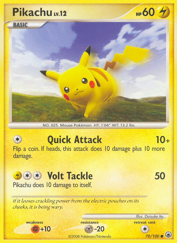 Pikachu (70/100) [Diamond & Pearl: Majestic Dawn] | Exor Games New Glasgow