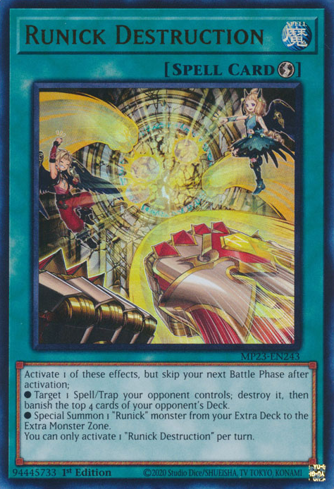 Runick Destruction [MP23-EN243] Ultra Rare | Exor Games New Glasgow