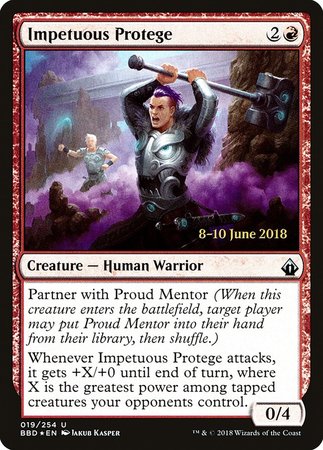 Impetuous Protege [Battlebond Promos] | Exor Games New Glasgow