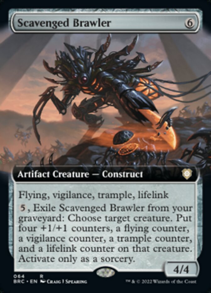 Scavenged Brawler (Extended Art) [The Brothers' War Commander] | Exor Games New Glasgow