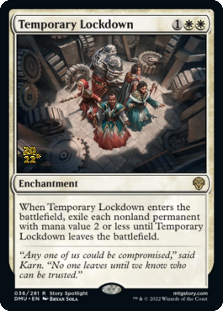 Temporary Lockdown [Dominaria United Prerelease Promos] | Exor Games New Glasgow