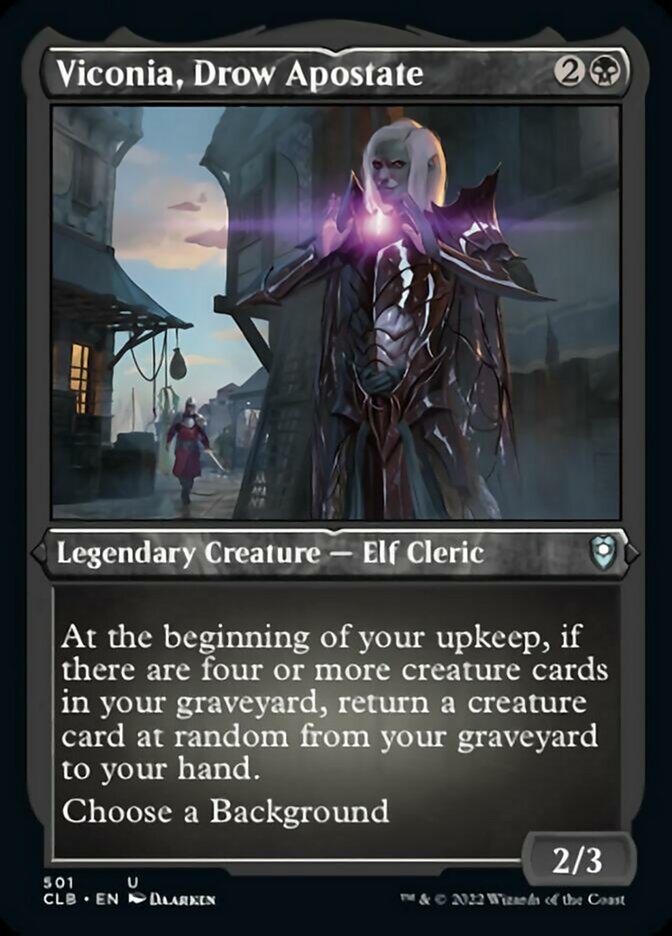 Viconia, Drow Apostate (Foil Etched) [Commander Legends: Battle for Baldur's Gate] | Exor Games New Glasgow