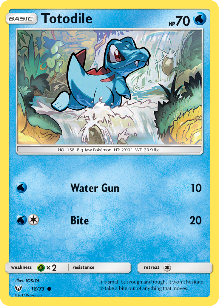 Totodile (18/73) [Sun & Moon: Shining Legends] | Exor Games New Glasgow