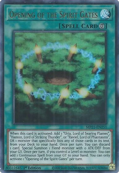 Opening of the Spirit Gates [MP21-EN251] Ultra Rare | Exor Games New Glasgow