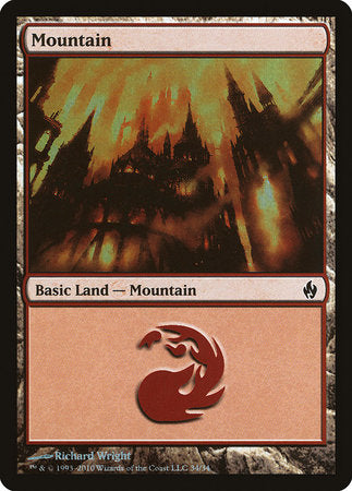 Mountain (34) [Premium Deck Series: Fire and Lightning] | Exor Games New Glasgow