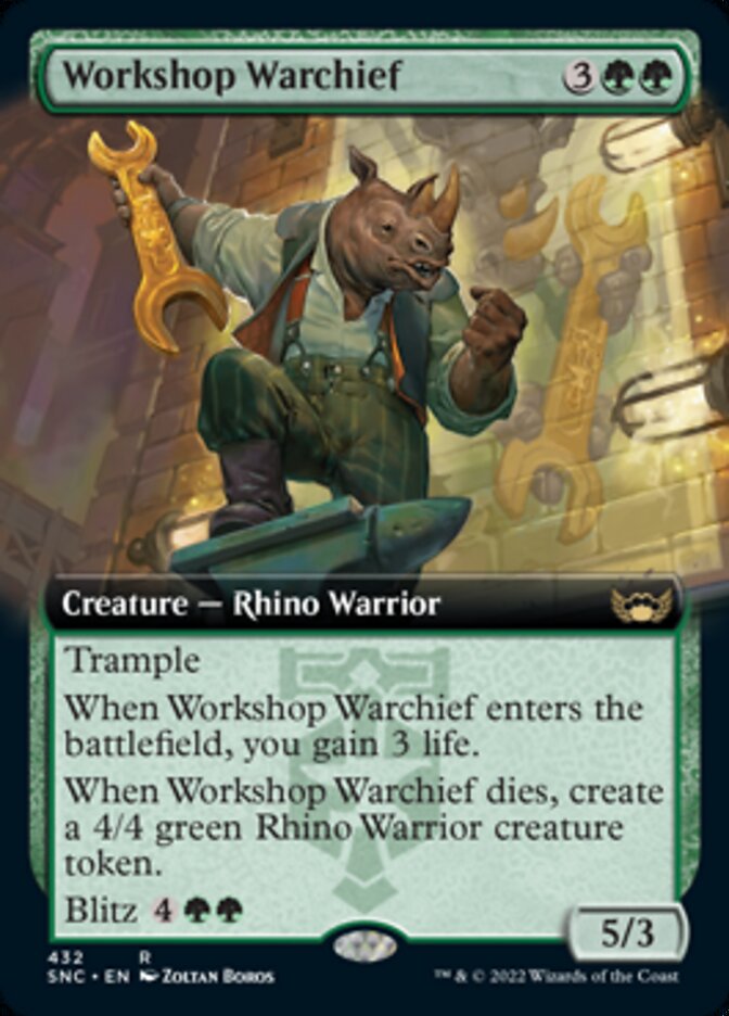 Workshop Warchief (Extended Art) [Streets of New Capenna] | Exor Games New Glasgow