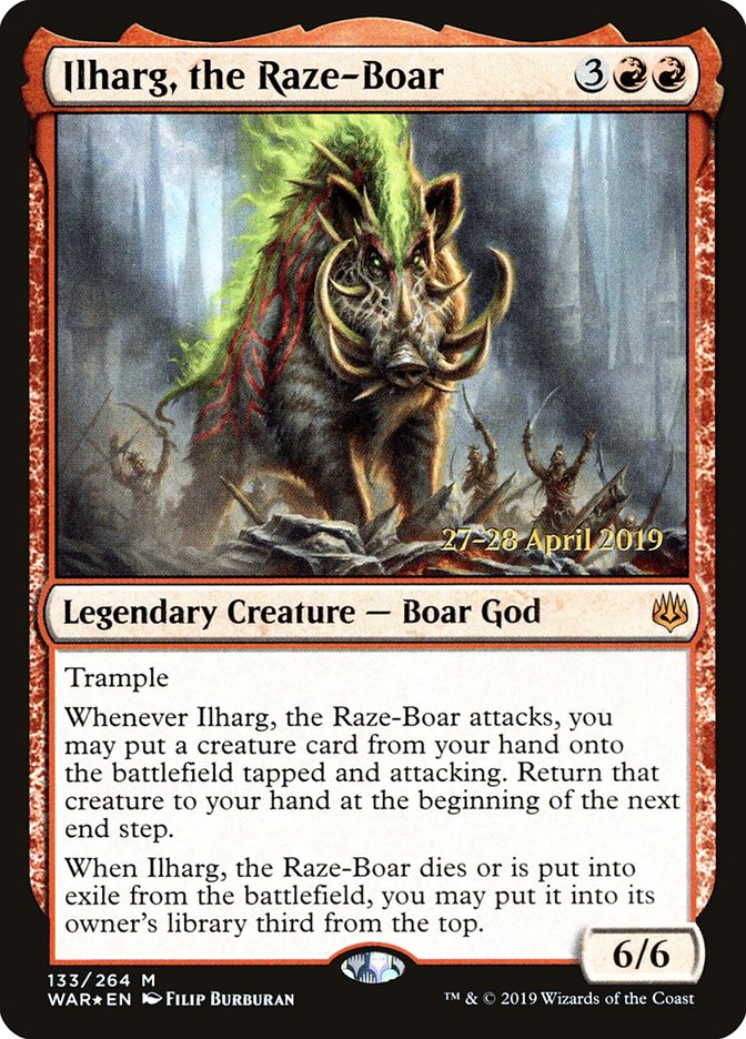 Ilharg, the Raze-Boar  [War of the Spark Prerelease Promos] | Exor Games New Glasgow