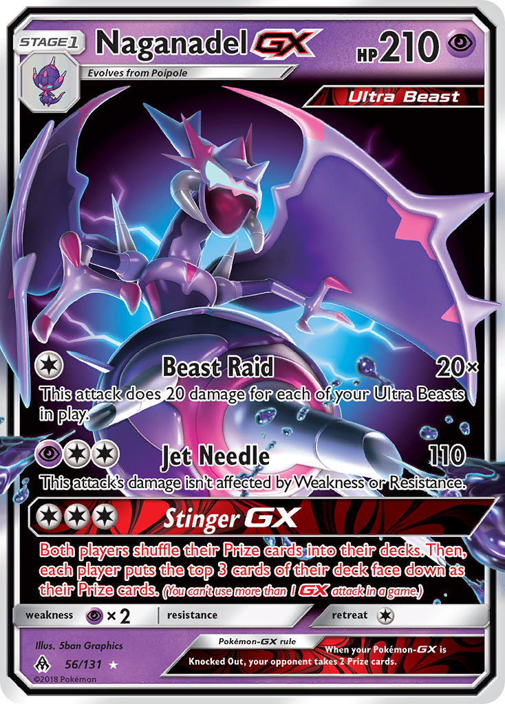 Naganadel GX (56/131) [Sun & Moon: Forbidden Light] | Exor Games New Glasgow