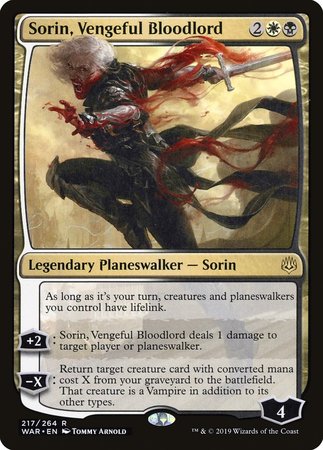 Sorin, Vengeful Bloodlord [War of the Spark] | Exor Games New Glasgow