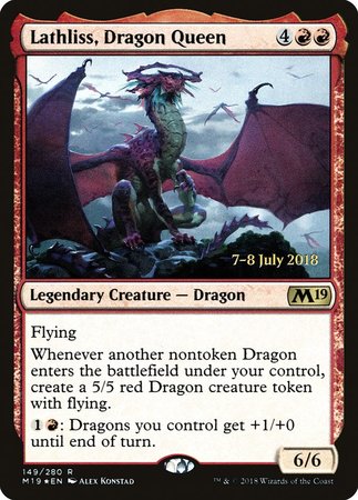 Lathliss, Dragon Queen [Core Set 2019 Promos] | Exor Games New Glasgow