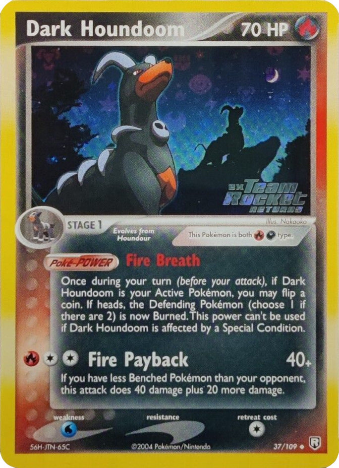 Dark Houndoom (37/109) (Stamped) [EX: Team Rocket Returns] | Exor Games New Glasgow