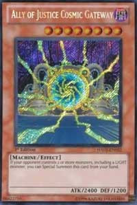 Ally of Justice Cosmic Gateway [HA02-EN022] Secret Rare | Exor Games New Glasgow