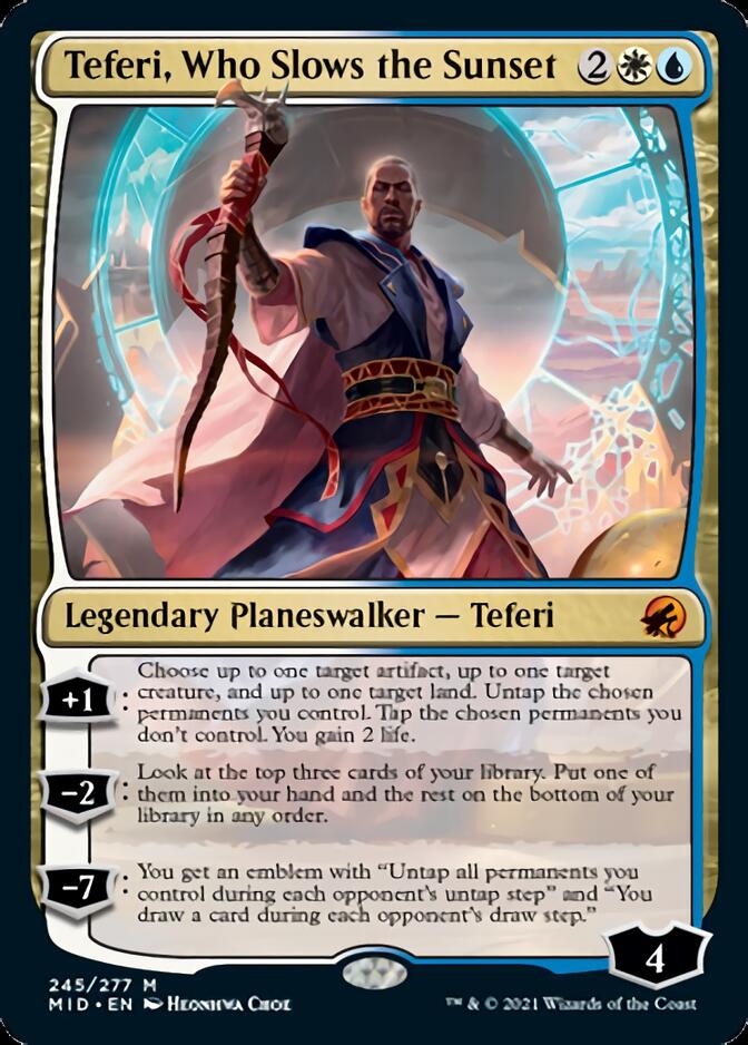 Teferi, Who Slows the Sunset [Innistrad: Midnight Hunt] | Exor Games New Glasgow